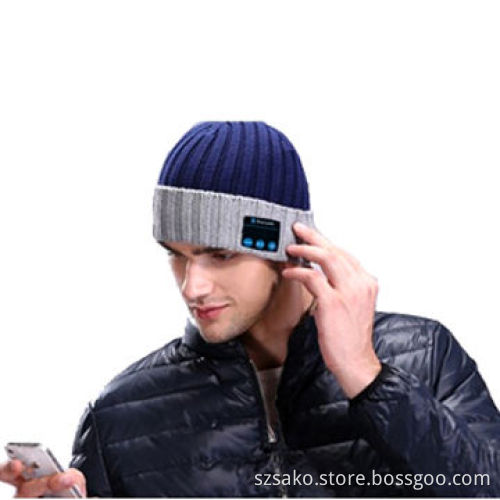 Portable BT Music Knit Hat, Fashion Design, Knitted Materials, Teenager